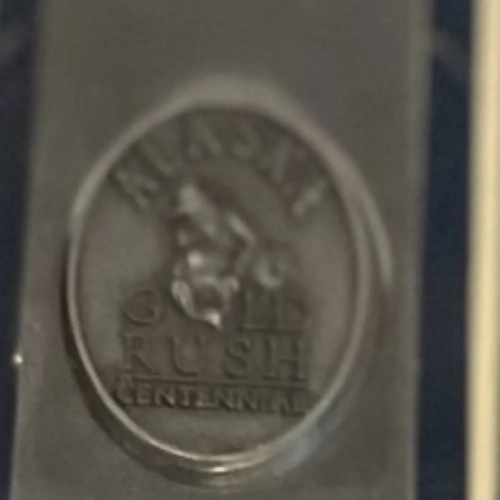 ALASKA GENUINE PEWTER MONEY CLIP Made In USA,‎ NIB